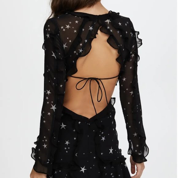 NWT Fame and Partners Kye Star Dress Open Back 6 - Picture 2 of 3